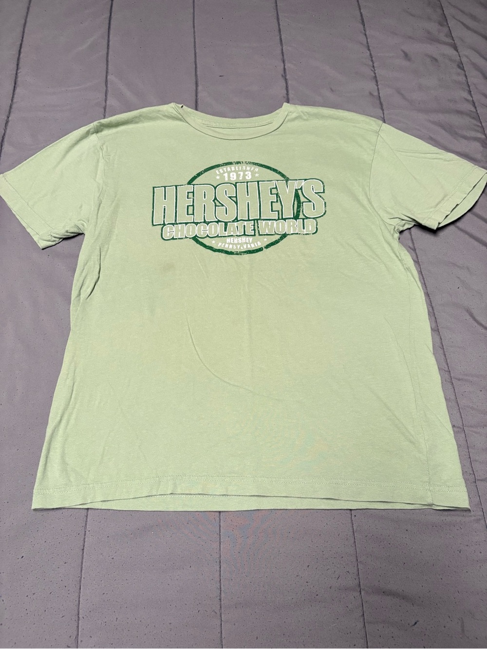 Hershey's Style 6901 Green Graphic Short Sleeve Tee